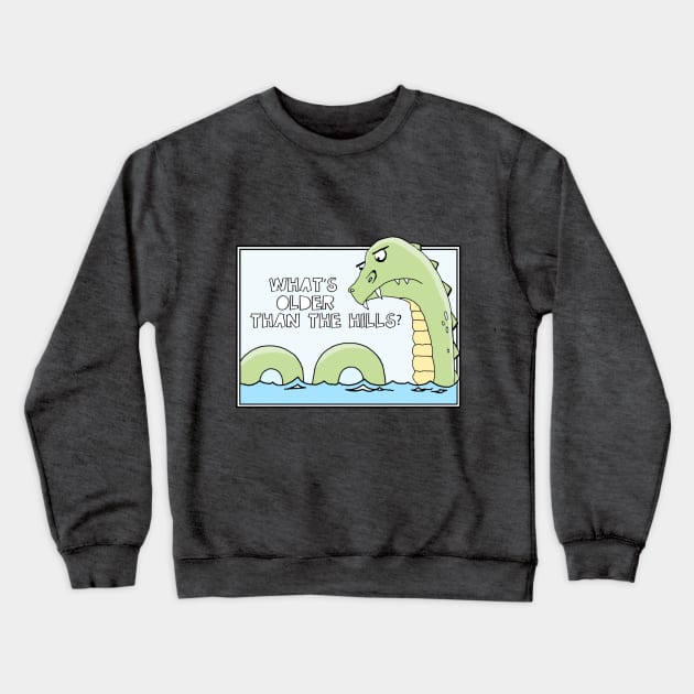 Big Blue the sea monster Crewneck Sweatshirt by liinamalviina